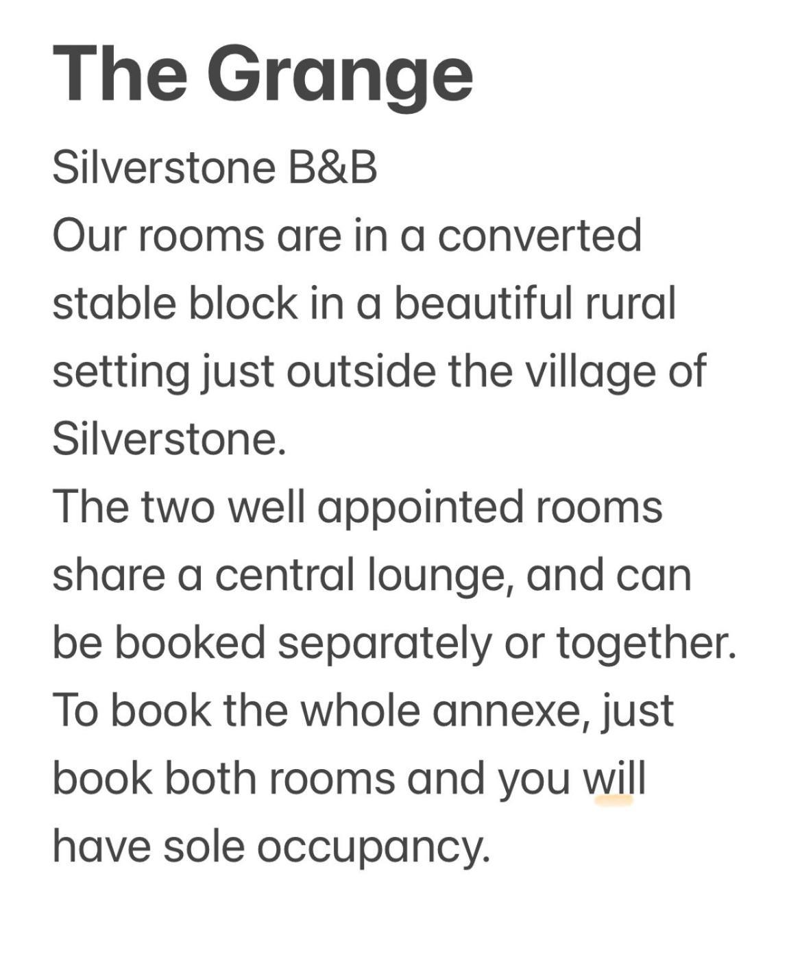 The Grange Silverstone Тостер Экстерьер фото